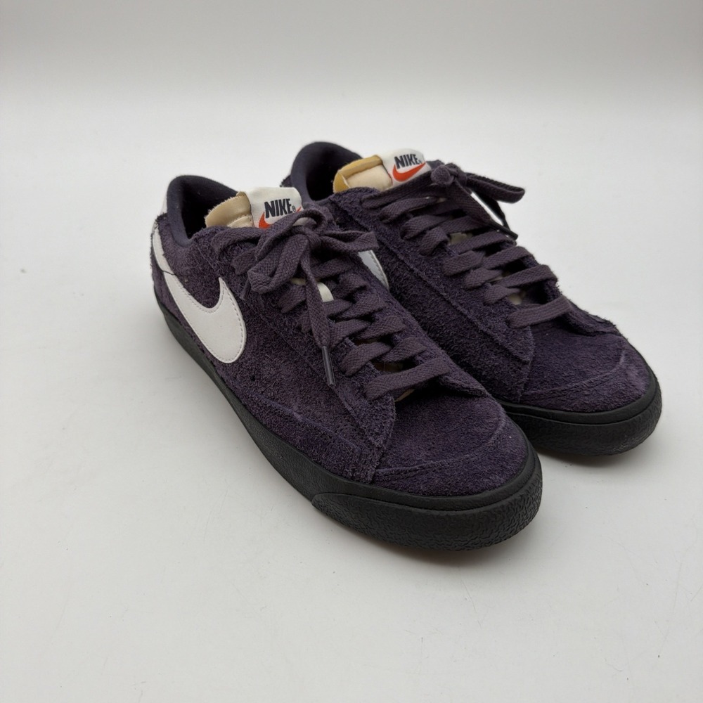 Nike Blazer Low '77 Purple Suede "Dark Raisin" (FQ8060-500) Women's 8.5 Worn 1x